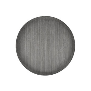 Koyal Faux Wood Round Decorative Tray Wood